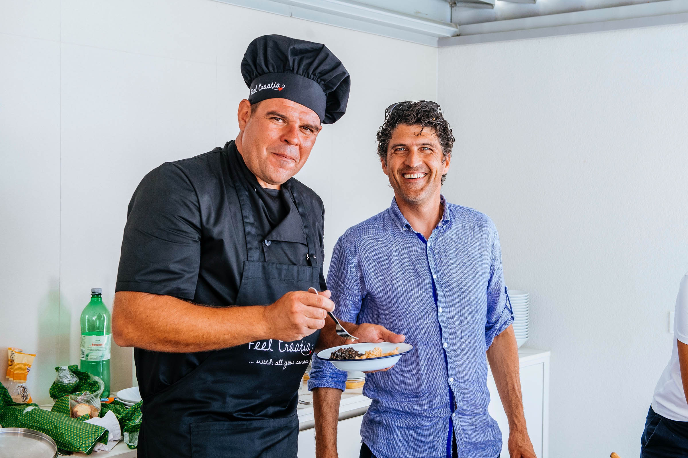 Chef with a guest