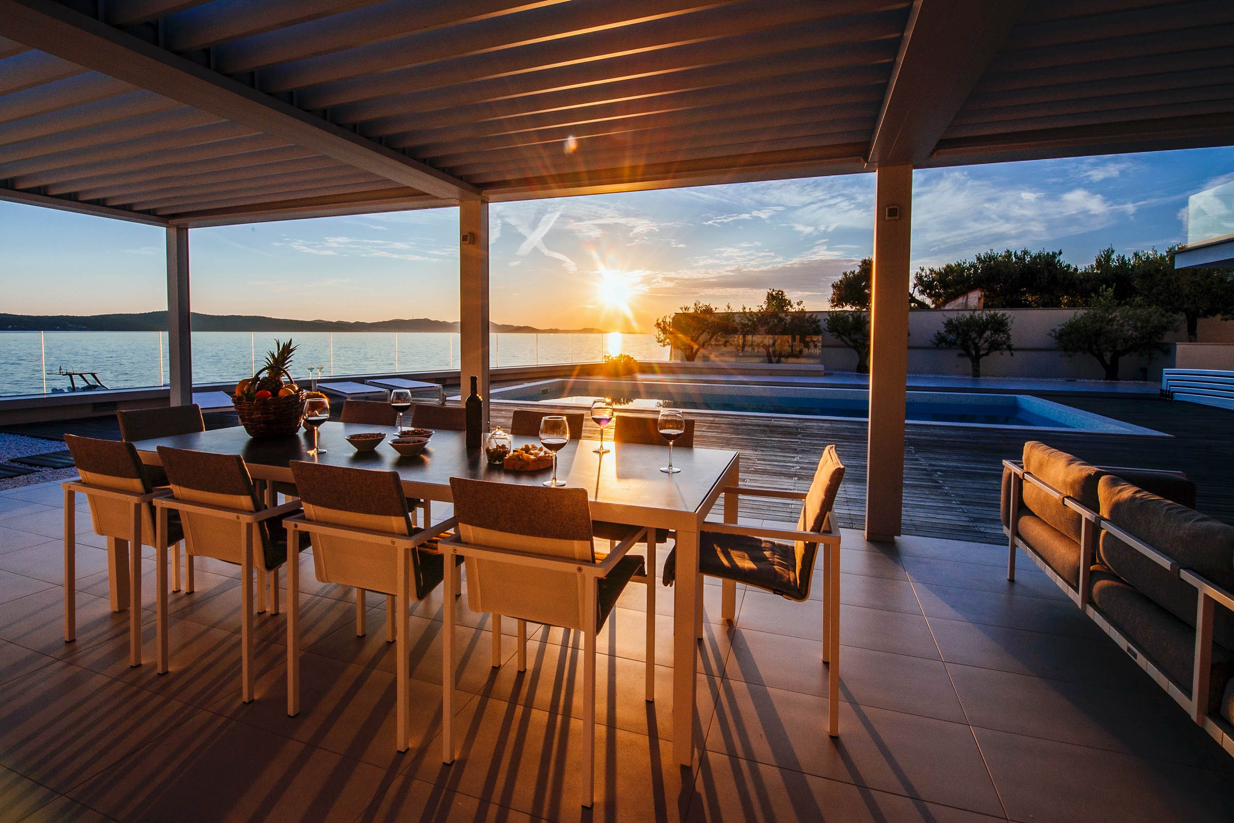 Outdoor dining area