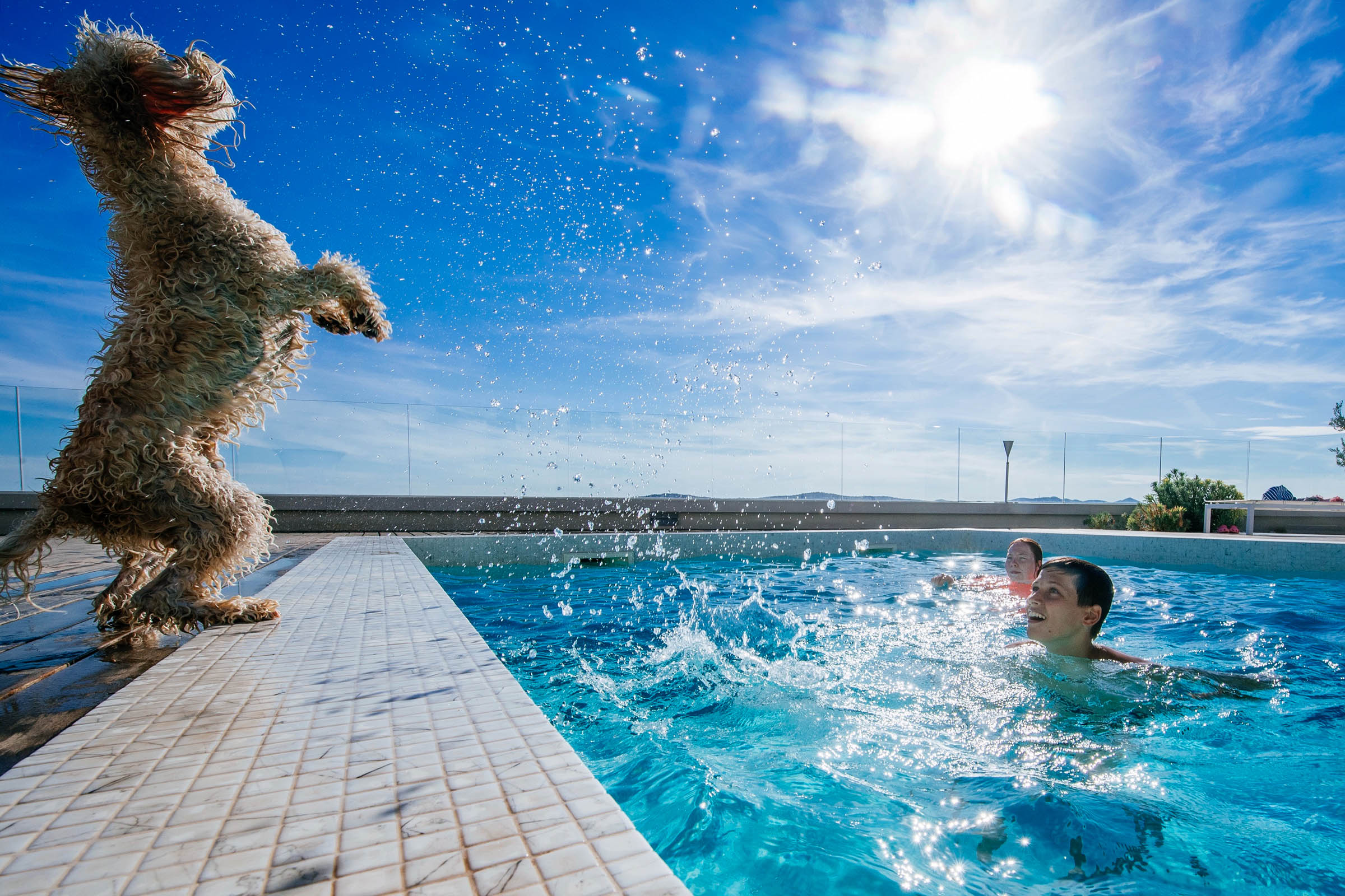 Fun by the pool